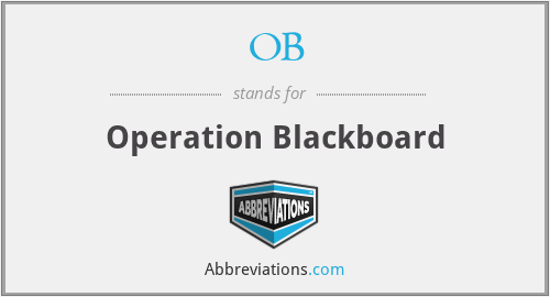 OB - Operation Blackboard