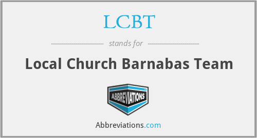 LCBT - Local Church Barnabas Team