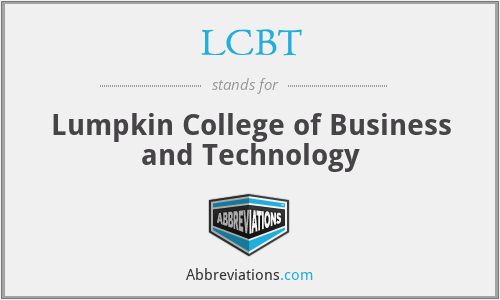 LCBT - Lumpkin College of Business and Technology
