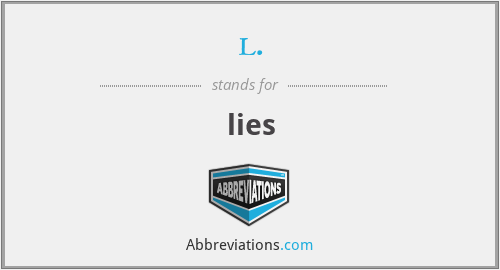 l. - lies