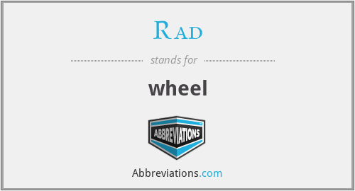 Rad - wheel