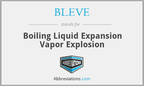 BLEVE - Boiling Liquid Expansion Vapor Explosion