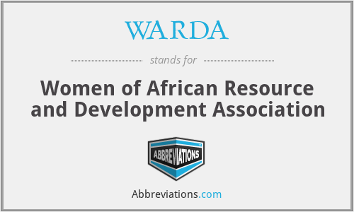WARDA - Women of African Resource and Development Association
