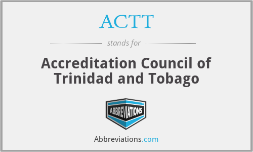 ACTT - Accreditation Council of Trinidad and Tobago