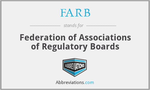 FARB - Federation of Associations of Regulatory Boards