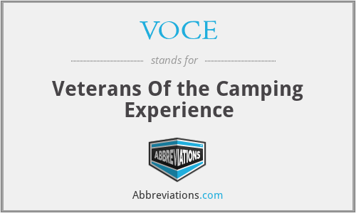 VOCE - Veterans Of the Camping Experience