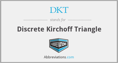 DKT - Discrete Kirchoff Triangle