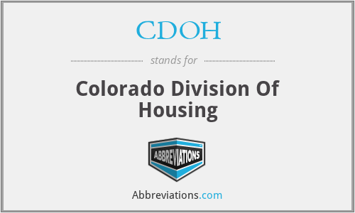 CDOH - Colorado Division Of Housing