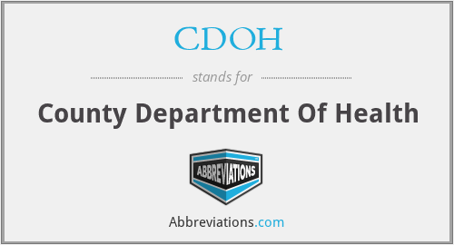 CDOH - County Department Of Health