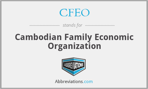 CFEO - Cambodian Family Economic Organization