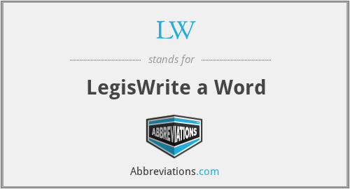 LW - LegisWrite a Word