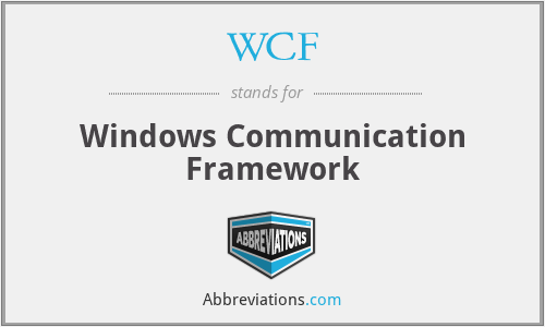 WCF - Windows Communication Framework