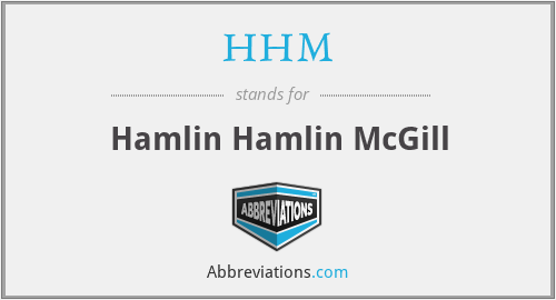 HHM - Hamlin Hamlin McGill