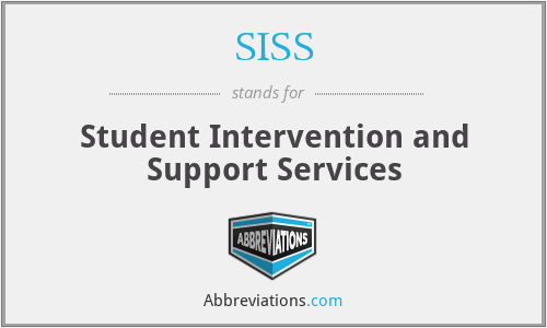 SISS - Student Intervention and Support Services