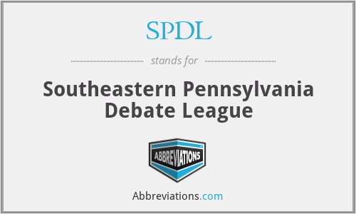 SPDL - Southeastern Pennsylvania Debate League