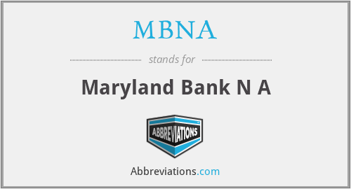 MBNA - Maryland Bank N A