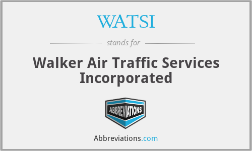 WATSI - Walker Air Traffic Services Incorporated