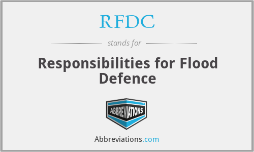 RFDC - Responsibilities for Flood Defence
