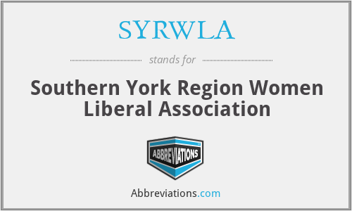 SYRWLA - Southern York Region Women Liberal Association