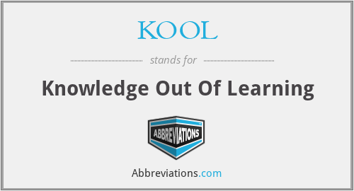 KOOL - Knowledge Out Of Learning
