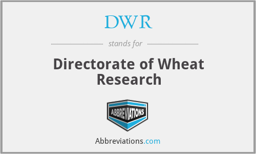DWR - Directorate of Wheat Research