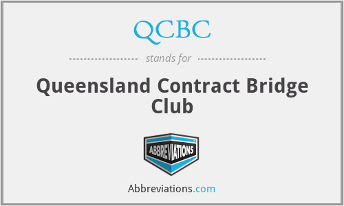 QCBC - Queensland Contract Bridge Club