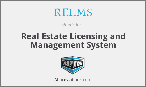 RELMS - Real Estate Licensing and Management System