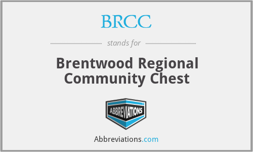BRCC - Brentwood Regional Community Chest
