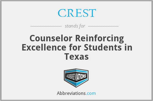 CREST - Counselor Reinforcing Excellence for Students in Texas
