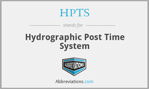 HPTS - Hydrographic Post Time System
