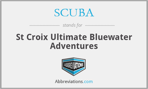 SCUBA - St Croix Ultimate Bluewater Adventures