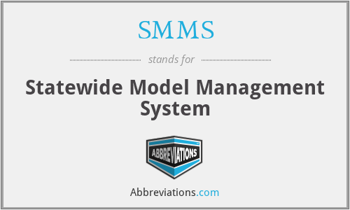 SMMS - Statewide Model Management System