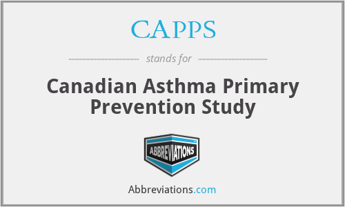 CAPPS - Canadian Asthma Primary Prevention Study