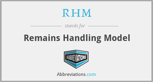 RHM - Remains Handling Model