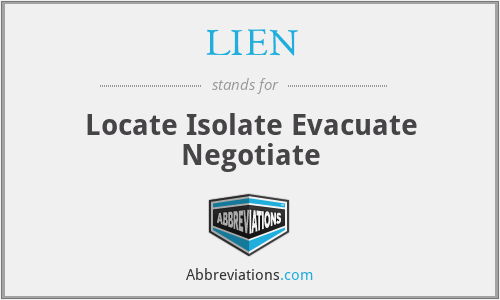 LIEN - Locate Isolate Evacuate Negotiate