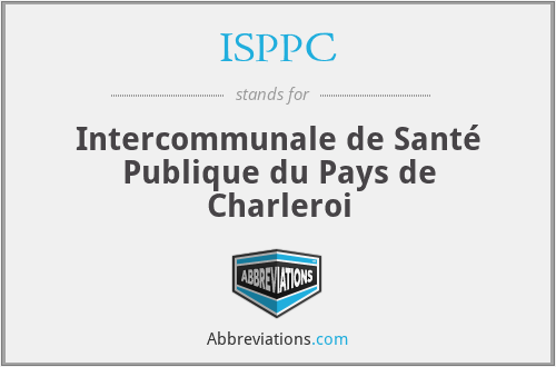 ISPPC - Intercommunale de Santé Publique du Pays de Charleroi