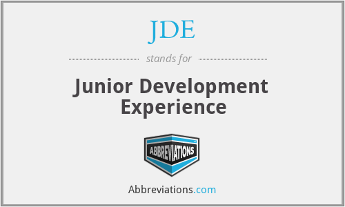 JDE - Junior Development Experience