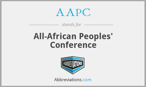 AAPC - All-African Peoples' Conference