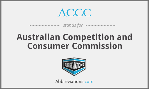 ACCC - Australian Competition and Consumer Commission