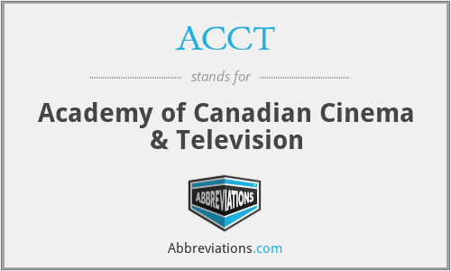 ACCT - Academy of Canadian Cinema & Television