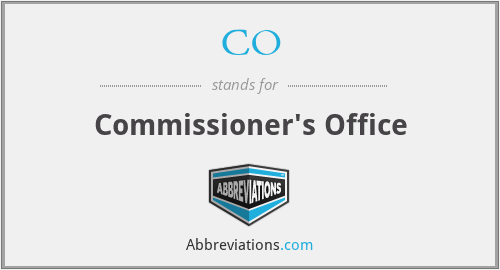 CO - Commissioner's Office