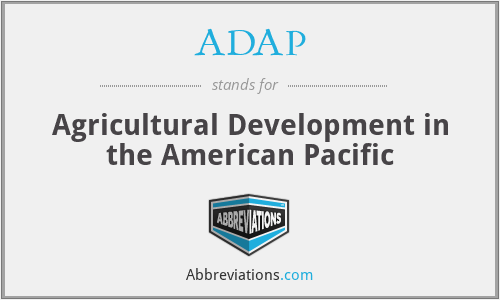 ADAP - Agricultural Development in the American Pacific