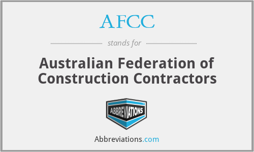 AFCC - Australian Federation of Construction Contractors