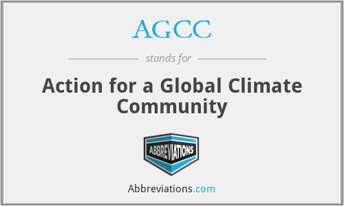 AGCC - Action for a Global Climate Community