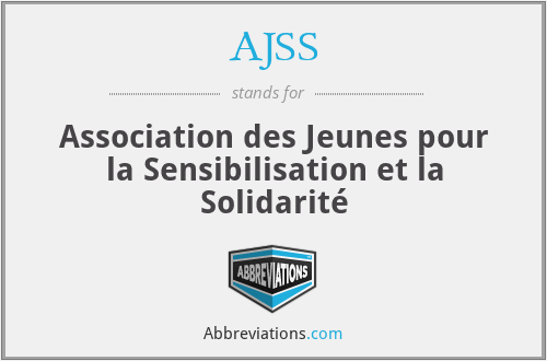 AJSS - Association des Jeunes pour la Sensibilisation et la Solidarité
