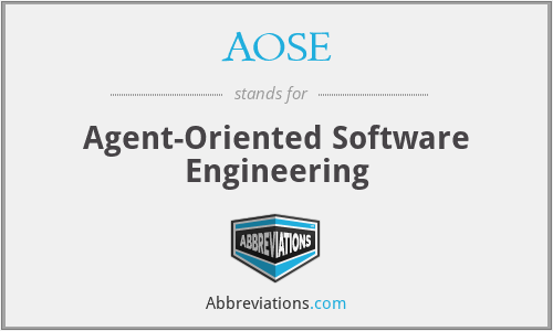 AOSE - Agent-Oriented Software Engineering