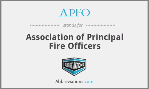 APFO - Association of Principal Fire Officers