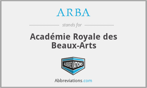 ARBA - Académie Royale des Beaux-Arts