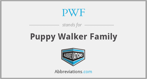 PWF - Puppy Walker Family