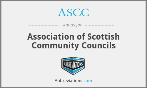 ASCC - Association of Scottish Community Councils
